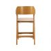 Banqueta Estofada Ottawa Amêndoa e Linho Off White - 58456