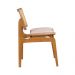 Cadeira de Jantar Atlântida Amêndoa e Linho Off White - WP 58454