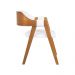 Cadeira de Jantar Estofada Ottawa Amêndoa Bouclé Off White - 58463