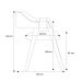 Cadeira de Jantar Estofada Ottawa Amêndoa Bouclé Off White - 58463