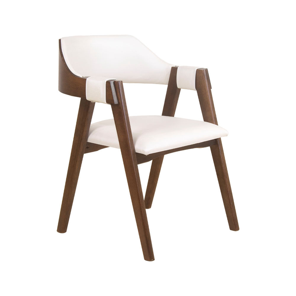 Cadeira de Jantar Estofada Ottawa Cappuccino Korino Perolado - 58473