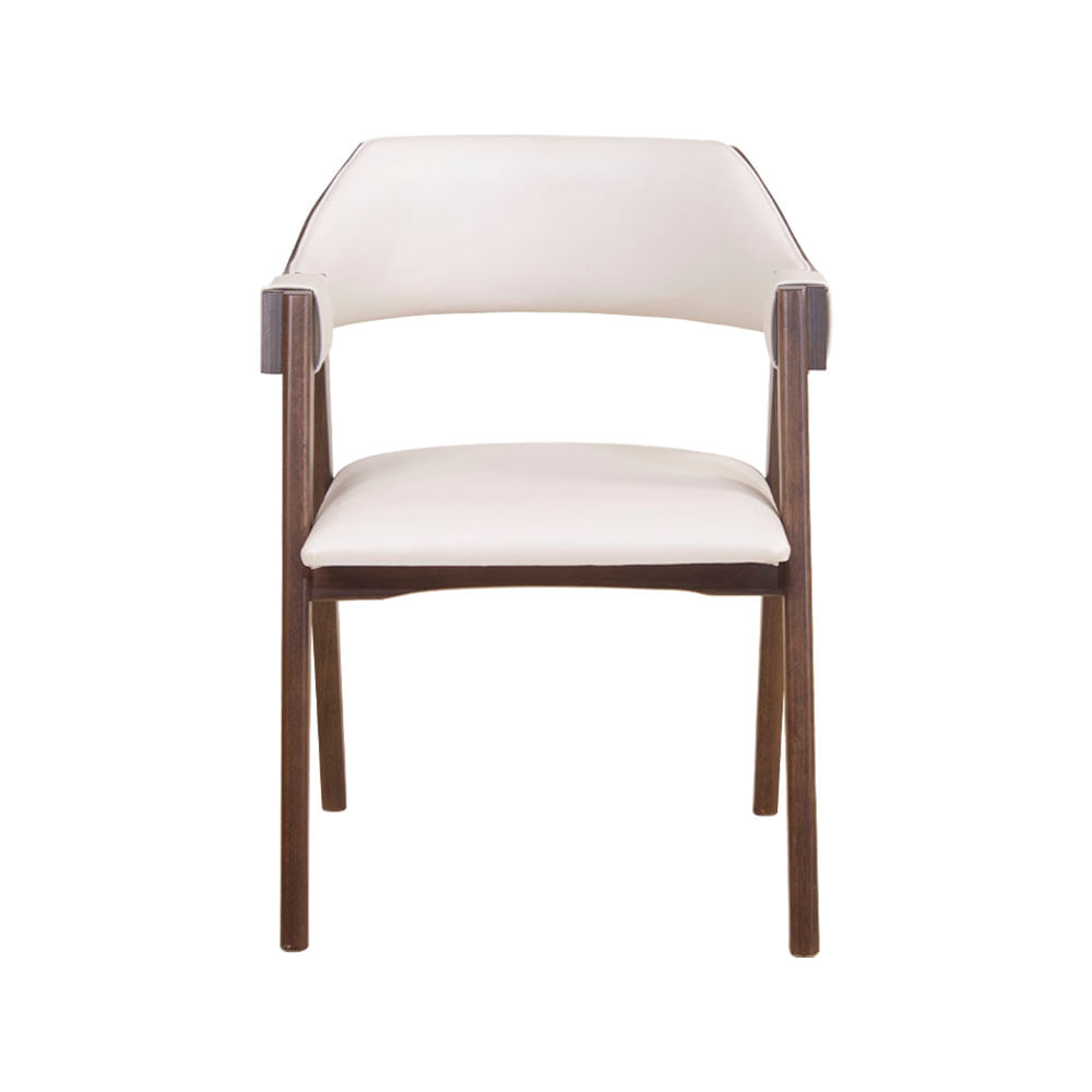 Cadeira de Jantar Estofada Ottawa Cappuccino Korino Perolado - 58473