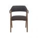 Cadeira de Jantar Estofada Ottawa Cappuccino Korino Preto - 58474