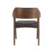 Cadeira de Jantar Estofada Ottawa Cappuccino Korino Preto - 58474