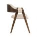 Cadeira de Jantar Estofada Ottawa Cappuccino e Linho Off White - 58459