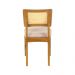 Cadeira de Jantar Hanna com Tela Natural e Linho Off White - 58458