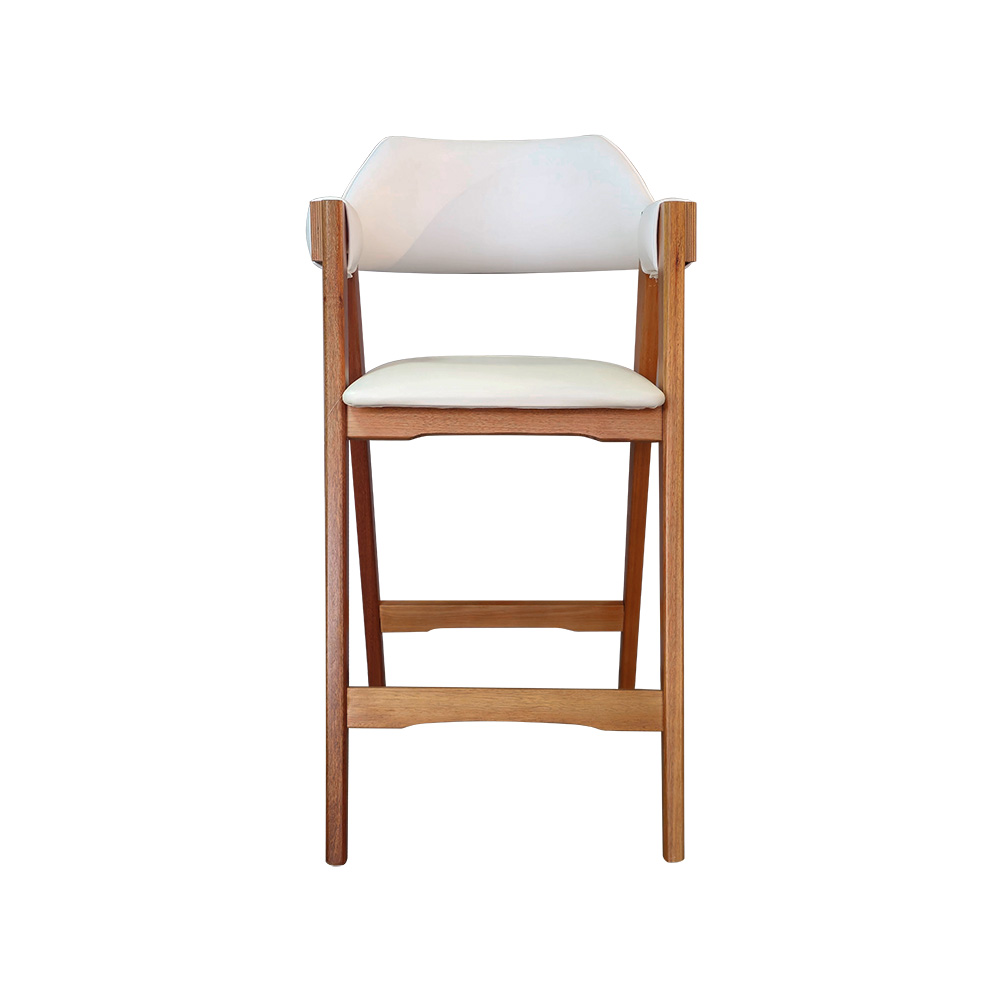 Conjunto 2 Banquetas Estofadas Ottawa Amêndoa e Korino Perolado - 58946