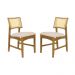 Conjunto 2 Cadeiras de Jantar Hanna Tela Natural e Linho Off White - WP 59094