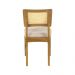 Conjunto 2 Cadeiras de Jantar Hanna Tela Natural e Linho Off White - WP 59094