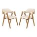 Conjunto 2 Cadeiras de Jantar Ottawa Amêndoa Linho Off White - 58958