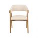 Conjunto 2 Cadeiras de Jantar Ottawa Amêndoa Linho Off White - 58958