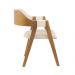 Conjunto 2 Cadeiras de Jantar Ottawa Amêndoa Linho Off White - 58958