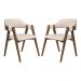 Conjunto 2 Cadeiras de Jantar Ottawa Cappuccino Linho Off White - 58971