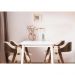 Conjunto 2 Cadeiras de Jantar Ottawa Cappuccino Linho Off White - 58971