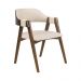 Conjunto 2 Cadeiras de Jantar Ottawa Cappuccino Linho Off White - 58971
