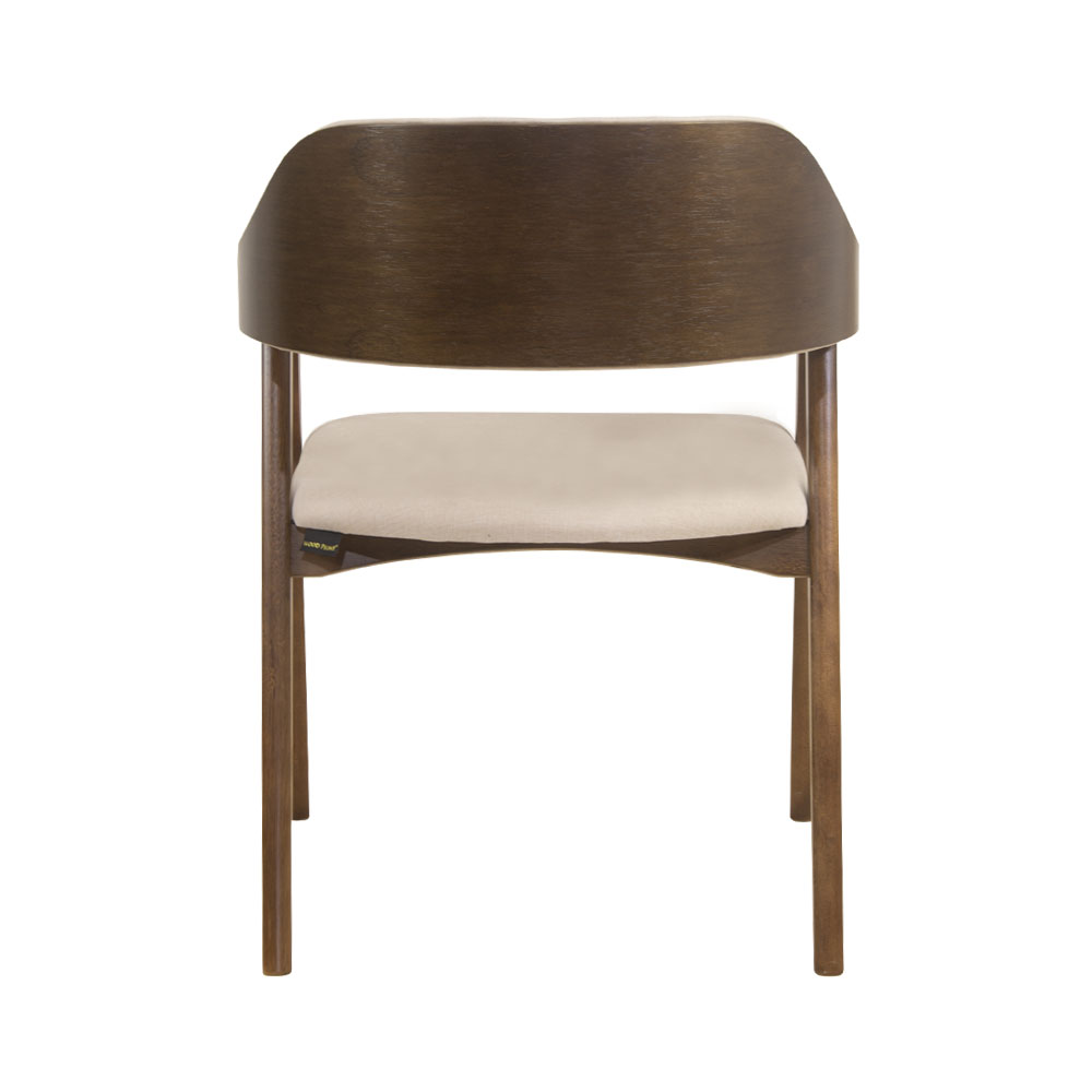 Conjunto 2 Cadeiras de Jantar Ottawa Cappuccino Linho Off White - 58971