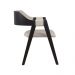 Conjunto 2 Cadeiras de Jantar Ottawa Preta Linho Off White - 58967
