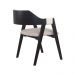 Conjunto 2 Cadeiras de Jantar Ottawa Preta Linho Off White - 58967