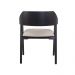Conjunto 2 Cadeiras de Jantar Ottawa Preta Linho Off White - 58967