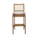 Conjunto 4 Banquetas Atlântida Amêndoa e Linho Off White - WP 59120