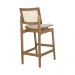 Conjunto 4 Banquetas Atlântida Amêndoa e Linho Off White - WP 59120