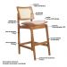 Conjunto 4 Banquetas Atlântida Amêndoa e Linho Off White - WP 59120