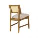 Conjunto 4 Cadeiras de Jantar Hanna Tela Natural e Linho Off White - WP 59095