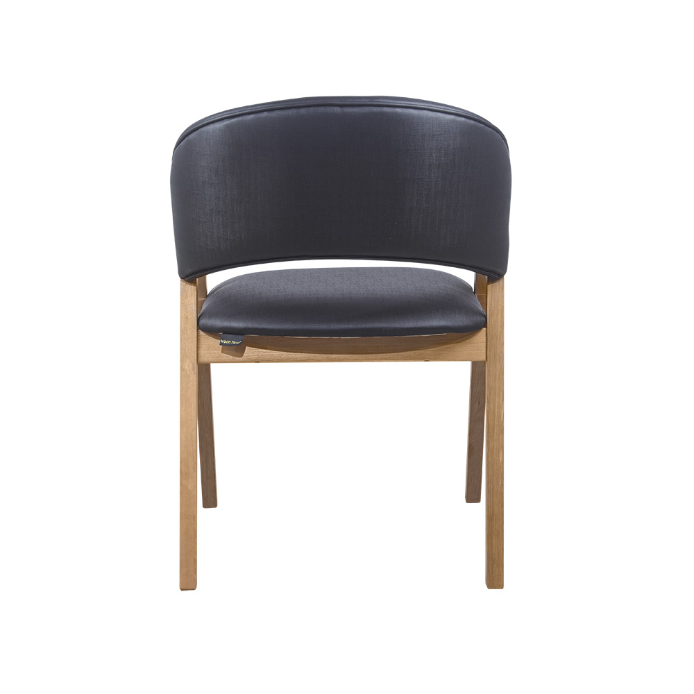 Conjunto 4 Cadeiras de Jantar Litchi Amêndoa e Korino Preto - WP 59045