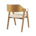 Conjunto 4 Cadeiras de Jantar Ottawa Amêndoa e Linho Off White - 58959
