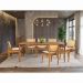 Conjunto 6 Cadeiras de Jantar Atlântida Amêndoa e Linho Off White - WP 59126