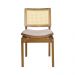 Conjunto 6 Cadeiras de Jantar Atlântida Amêndoa e Linho Off White - WP 59126