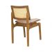 Conjunto 6 Cadeiras de Jantar Atlântida Amêndoa e Linho Off White - WP 59126