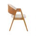 Conjunto 6 Cadeiras de Jantar Litchi Amêndoa com Linho Off White e Korino Caramelo - 59195