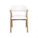 Conjunto 6 Cadeiras de Jantar Ottawa Amêndoa e Bouclé Off White - 59188