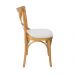 Conjunto 6 Cadeiras de Jantar X Espanha Estofada Amêndoa e Linho Off White - Wood Prime 59010