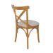 Conjunto 6 Cadeiras de Jantar X Espanha Estofada Amêndoa e Linho Off White - Wood Prime 59010