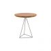 Mesa Lateral Baixa Ronse Cinamomo Amêndoa com Pés de Ferro Champagne - Wood Prime 58485