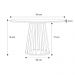 Mesa de Jantar Ripada Tokyo Redonda 110 cm Fendi e Amêndoa - 58432
