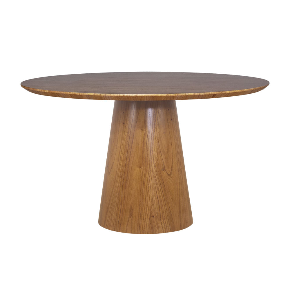 Mesa de Jantar Santorini Cinamomo Amêndoa 130 cm - Wood Prime 58737