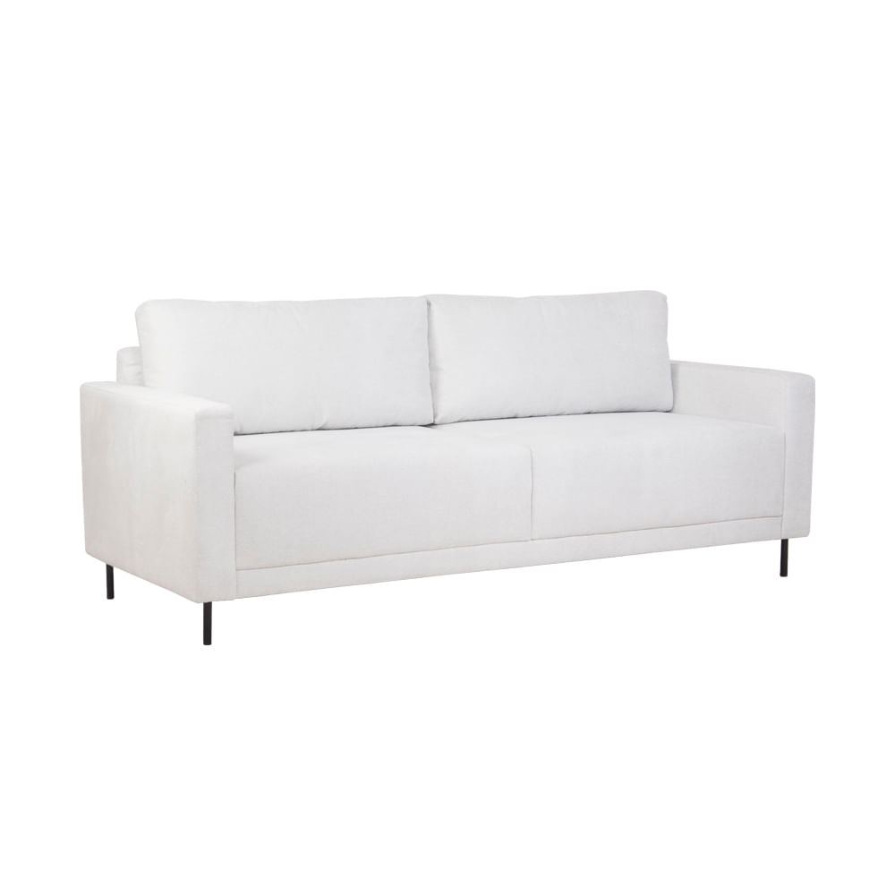 Sofá Estofado Elite 2 Lugares 200 cm Linho Off White - 58735