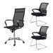1 Presidente Eames Mesh + 2 Fixas Detroit Preta