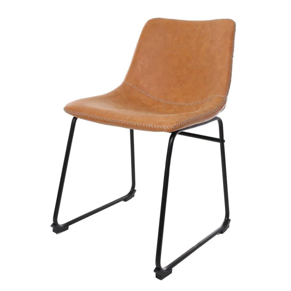 Cadeira para Sala de Jantar Munich Vintage Caramelo