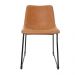 Cadeira para Sala de Jantar Munich Vintage Caramelo