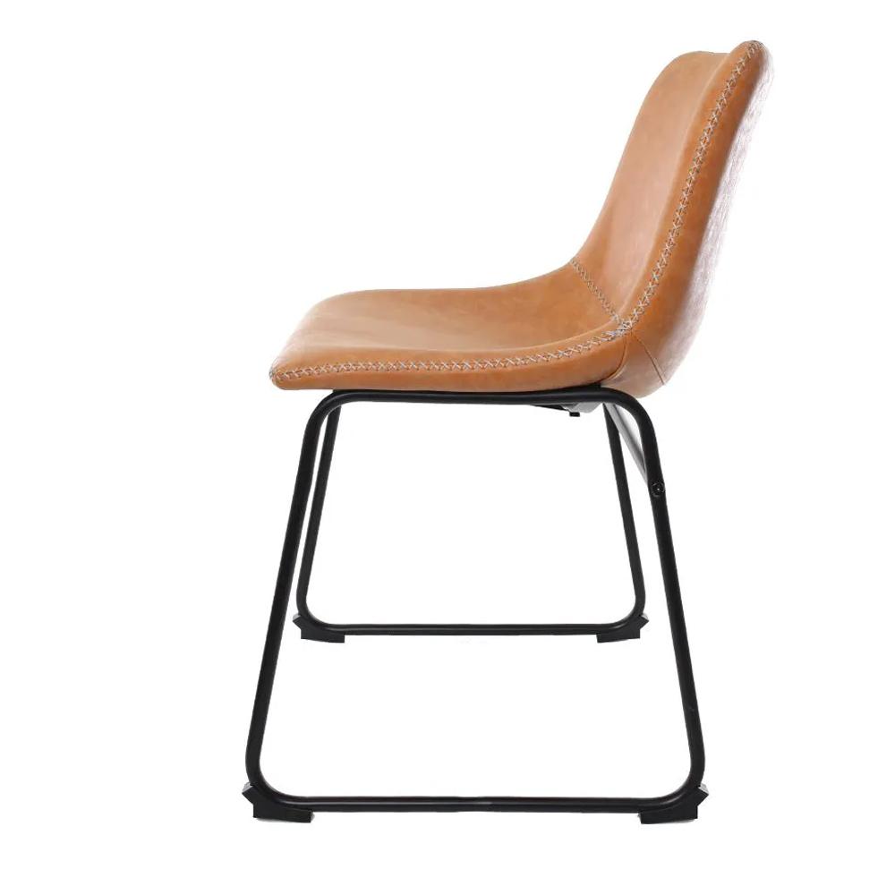 Cadeira para Sala de Jantar Munich Vintage Caramelo