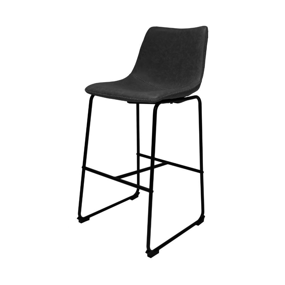 Kit 3 Banquetas Altas Munich Preta