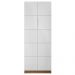 Armário Alto Escritório 2 Portas Cubic Branco TX - Caemmun