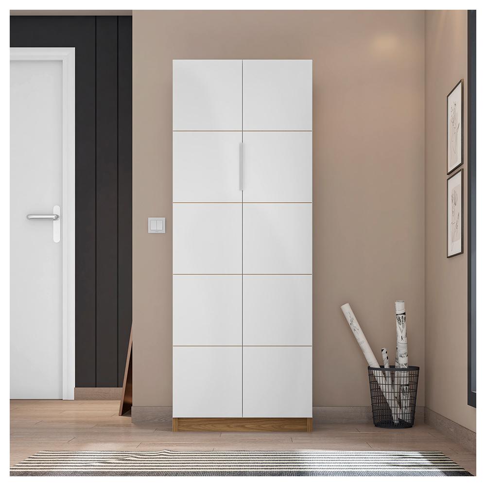Armário Alto Escritório 2 Portas Cubic Branco TX - Caemmun