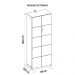 Armário Alto Escritório 2 Portas Cubic Branco TX - Caemmun