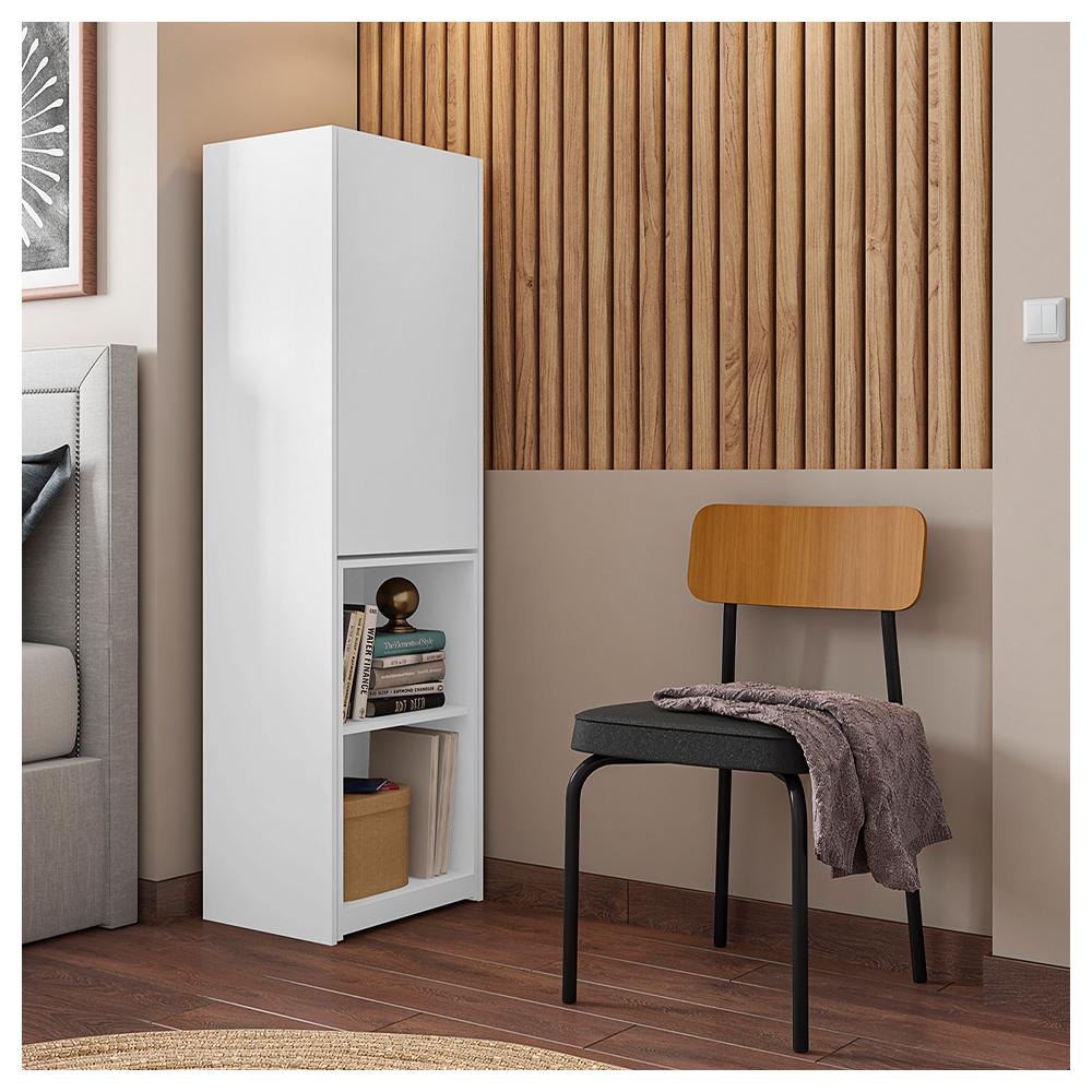 Armário Multiuso Com Mesa Auxiliar Mult Max Branco Caemmun