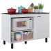 Balcão Cozinha Cooktop Buffet Cook 1 Porta Branco Caemmun